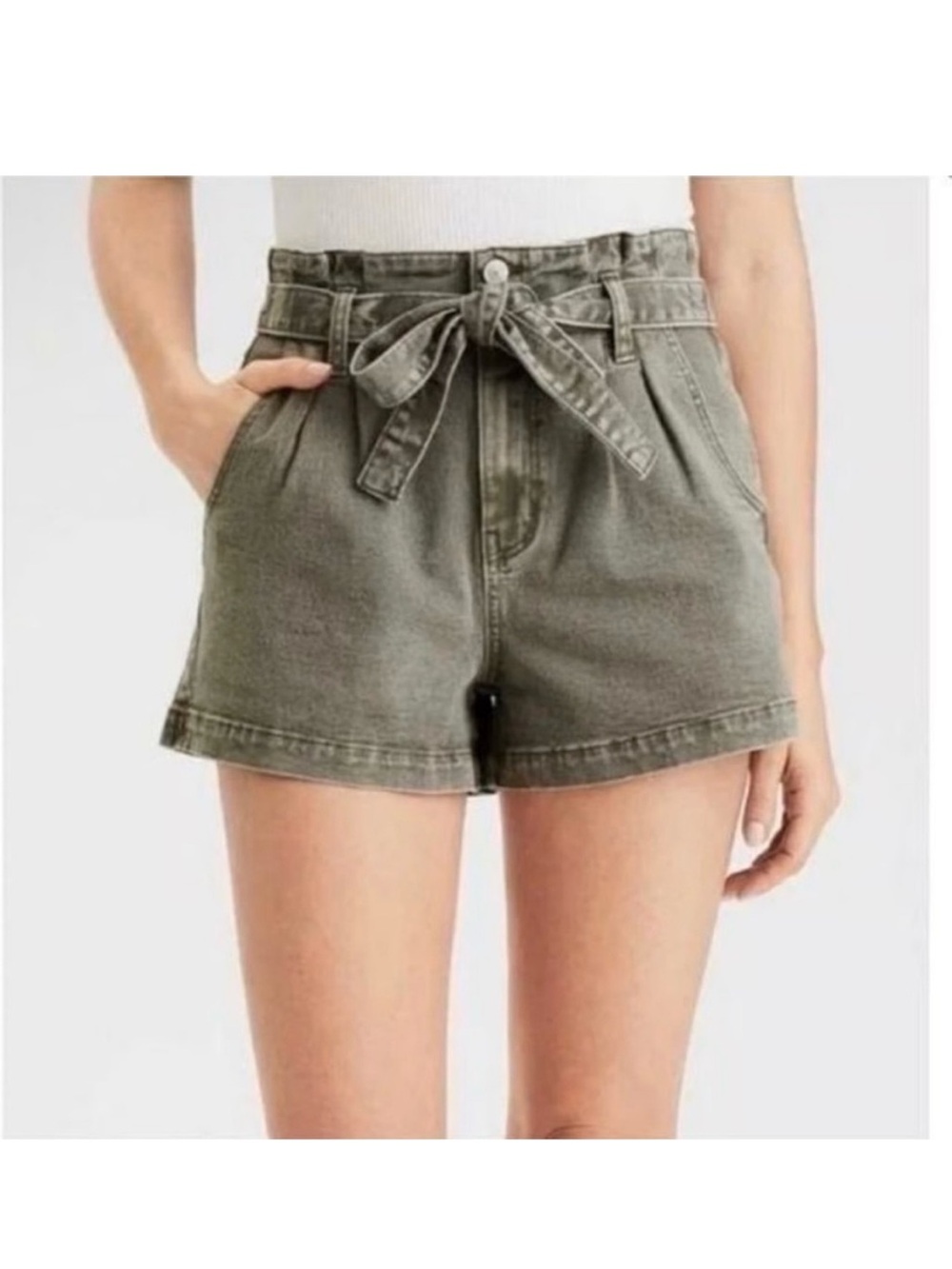 AE | highest rise‎ mom short in olive